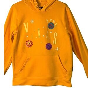 Brooklyn Cloth Sweatshirt Womens Size M Yellow Pullover Pockets Lightweight